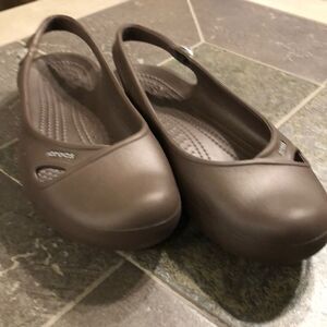 Crocs Women's Brown Slingback Comfort Flats